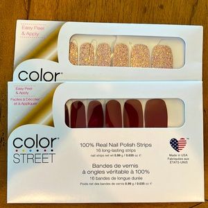 Two (2) sets of Color street nail polish strips